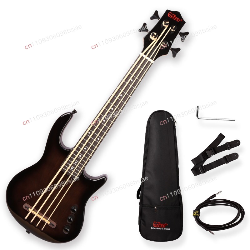 Bass Guitar Strings - Guitarra Elétrica Black Bass com Braço