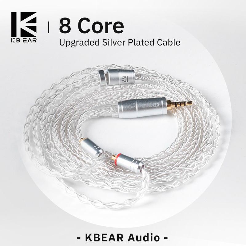 In Ear Monitor Iem - Kbear 8 núcleo atualizado prata com