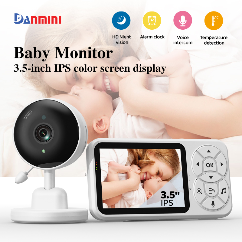 Danmini monitor de bebê de 3,5 - Audio Detect Music avaliação e preço
