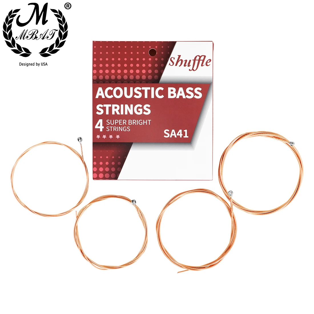M MBAT Cordas para baixo acúst - Bass Guitar Strings avaliação e preço