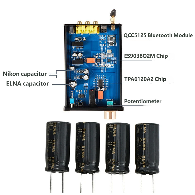 Amplificador de Fone de Ouvido - Headphone Amplifier Dac avaliação e preço