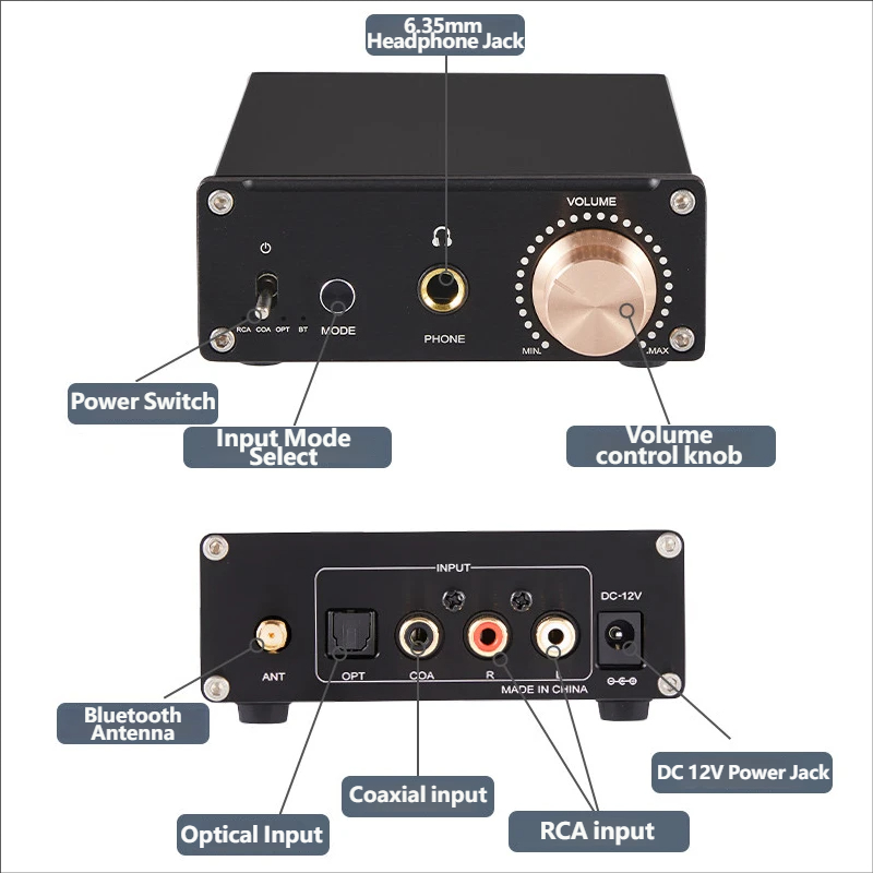 Amplificador de Fone de Ouvido - Headphone Amplifier Dac avaliação e preço