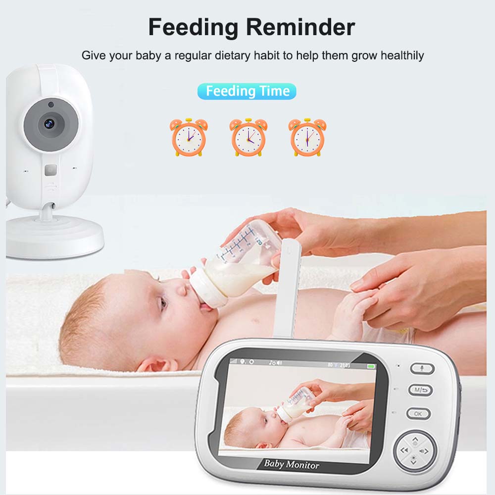 3.5'' Video Baby Monitor, Áudi - Audio Detect Music avaliação e preço